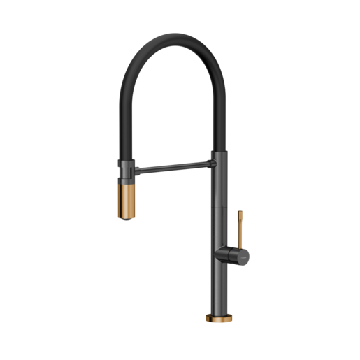 Quadron slavina MARGOT, grafit/nano PVD bakar/crna cijev