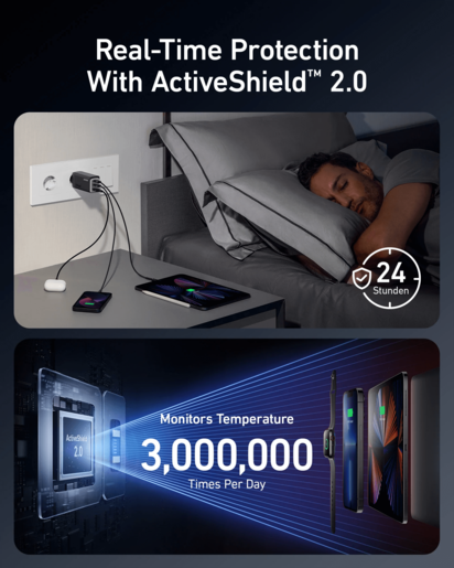 Anker 735 GaN III Prime 65W zidni punjač, crni