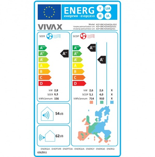 VIVAX COOL inverter klima uređaj ACP-09CH25AEQI+ R32