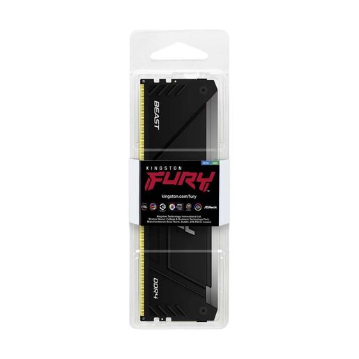 Memorija Kingston 16GB DDR4 3200MHz, FURY Beast RGB, U-DIMM (KF432C16BB2A/16)