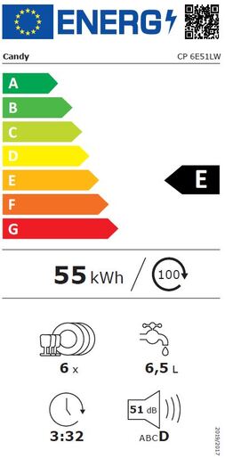 Candy perilica posuđa CP 6E51LW