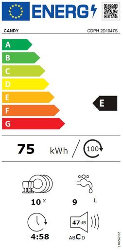 Candy perilica posuđa CDPH 2D1047S