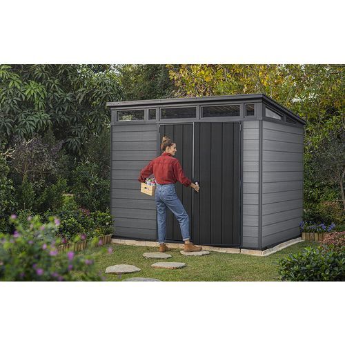 KETER vrtna kućica Cortina 9x7, 279 x 218 x 226 cm,  siva