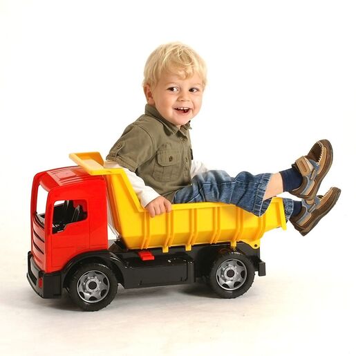 Lena, Giga Trucks, kiper-kamion, crveni, 61 cm