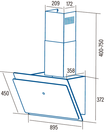 Cata napa Wanda 900 XGBK