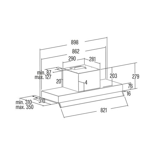 Cata napa Armonia 90 X /B