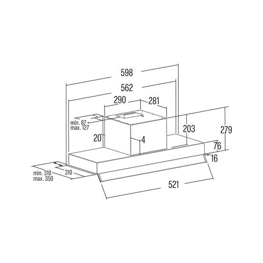 Cata napa Armonia 60 X /B