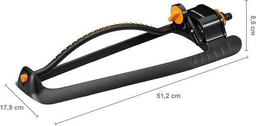 FISKARS prskalica oscilacijska sa 17 mlaznica, metalna