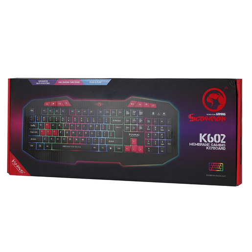 Marvo K602, membranska tipkovnica, RGB