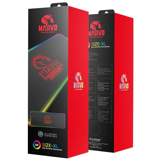 Marvo G45 RGB, 800 x 305 x 4 mm, podloga za miš