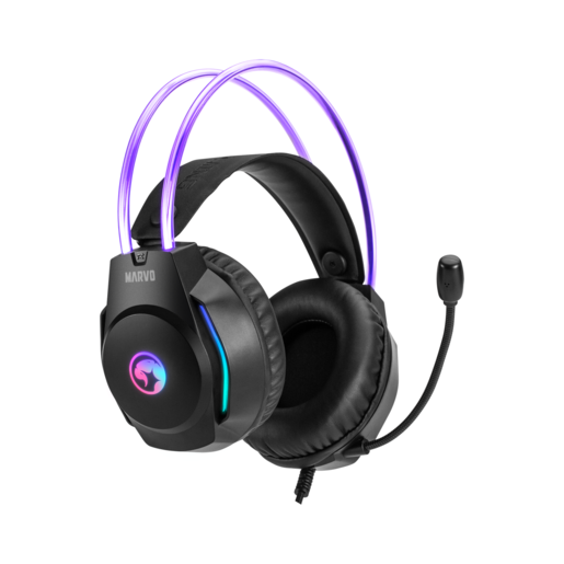 Marvo H8620 gaming slušalice, RGB, crne