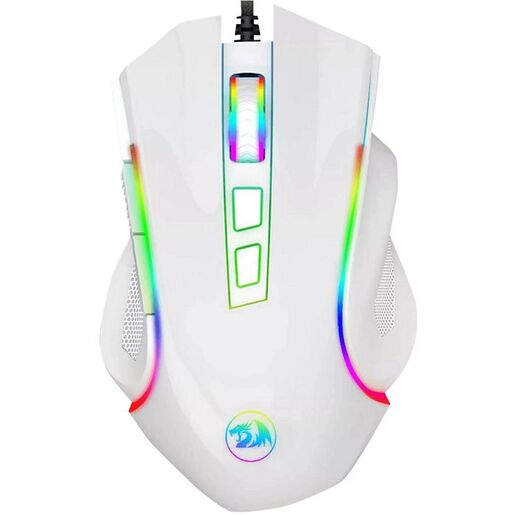 Redragon Griffin M607, 7200DPI, RGB, žičani gaming miš, bijeli