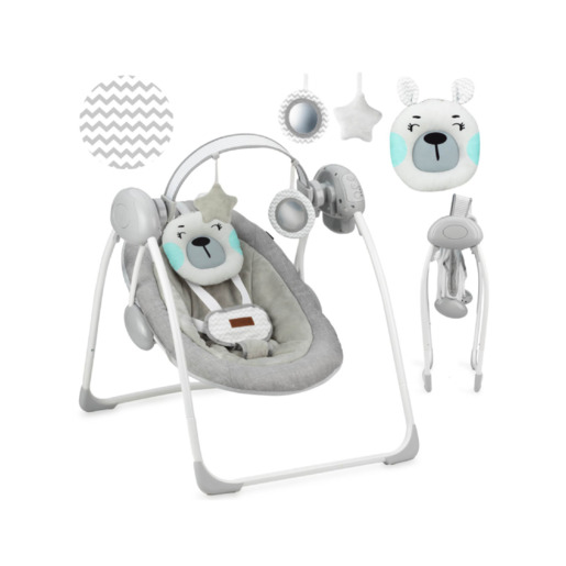 MoMi LISS ljuljačka, medo tirkizna