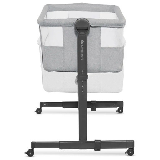 Kinderkraft krevetić Neste UP 2, svjetlo sivi