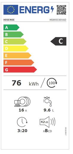 Hisense perilica posuđa HS693C60XAD 