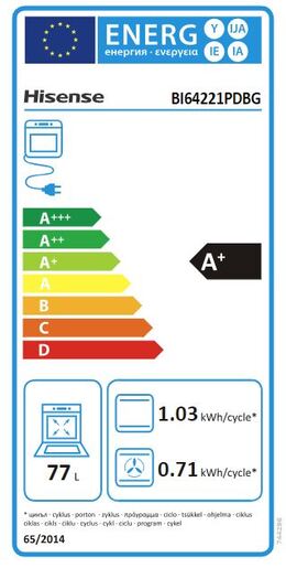 Hisense pećnica BI64221PDBG 
