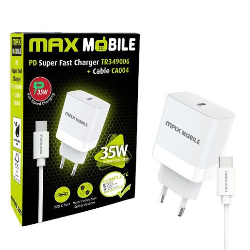 MM set 2u1: Super brzi univerzalni PD punjač 35W+Type C, kabel 1m