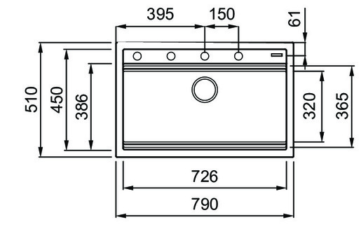 Elleci sudoper Best 130 KT, Dark Grey