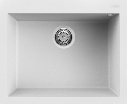 Elleci sudoper Quadra 110 KT, White