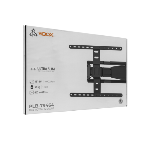 SBOX zidni nosač PLB-79464, 43-90", do 50 kg, 600x400