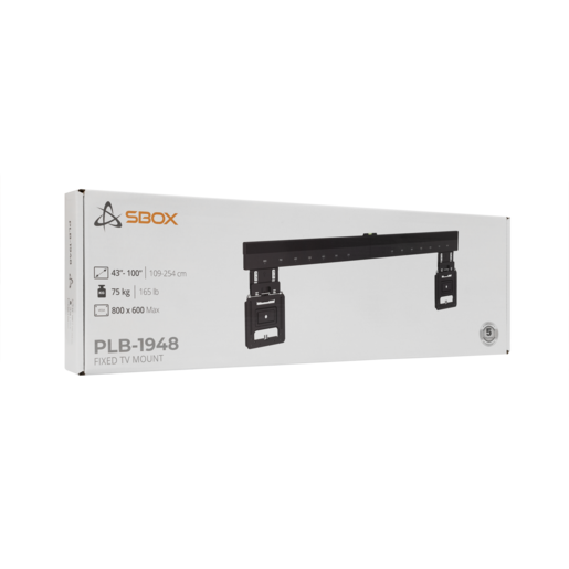 SBOX zidni nosač PLB-1948, 43-100", do 75 kg, 800x600