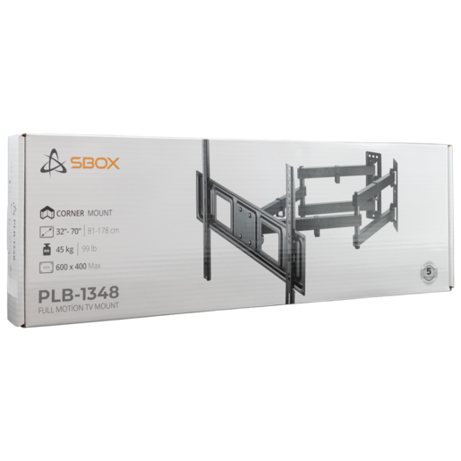 SBOX zidni nosač PLB-1348-2, 32-70", do 45 kg, 600x400