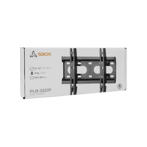 SBOX zidni nosač PLB-2522F-2, 23-43", do 45 kg, 200x200