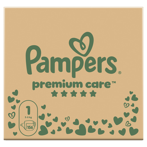 Pampers Premium Care pelene, vel. 1 (2-5 kg), 156 kom