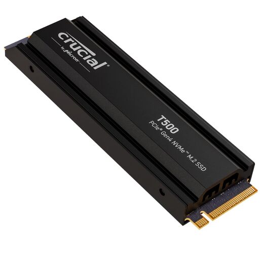 SSD 2TB Crucial T500 with Heatsink M.2 NVMe (CT2000T500SSD5)