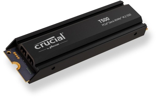 SSD 2TB Crucial T500 with Heatsink M.2 NVMe (CT2000T500SSD5)
