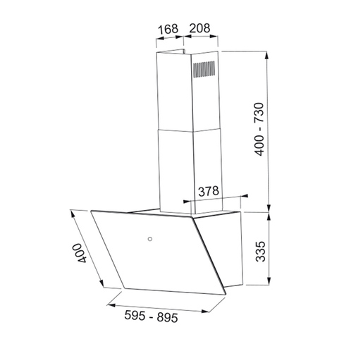 Faber napa VRT BK A90 2LS