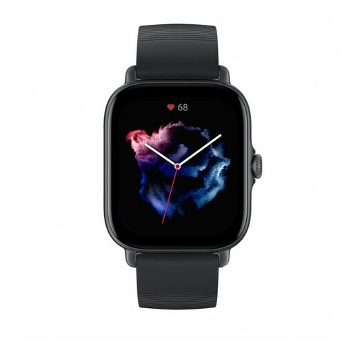 Amazfit GTS 3, 42mm, Graphite Black, silikonski remen, pametni sat