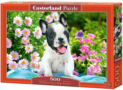 Puzzle 500 kom - Štene francuskog buldoga