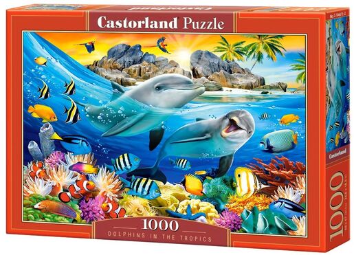 Puzzle 1000 kom - Dupini u tropima