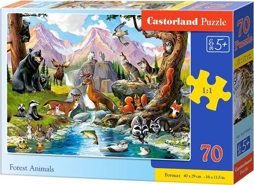 Puzzle 70 kom - Šumske životinje