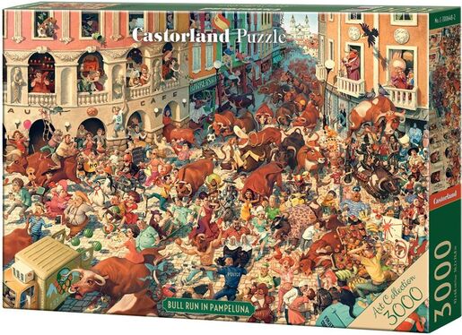 Puzzle 3000 kom - Utrka s bikovima