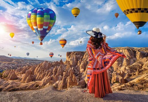 Puzzle 1500 kom - Divljenje bojama