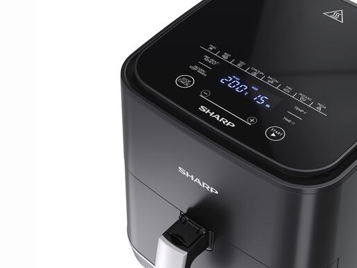 SHARP friteza na vrući zrak AF-GS552AE-B, crna + kuhalo za vodu TKK002S Titanium Roraima