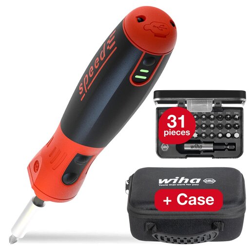 WIHA električni ručni odvijač speedE® u torbici sa 31 dijelnim priborom