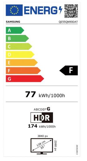 Samsung 55" Neo QLED TV QE55QN90D, 4K UHD, Tizen Smart TV, Quantum Matrix tehnologija