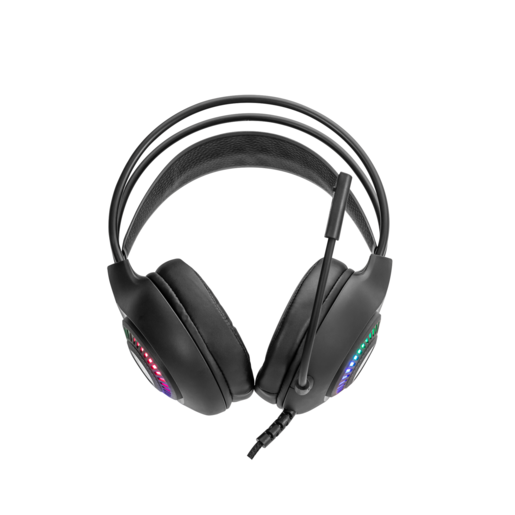 Marvo H8325 RGB, žičane gaming slušalice, crne