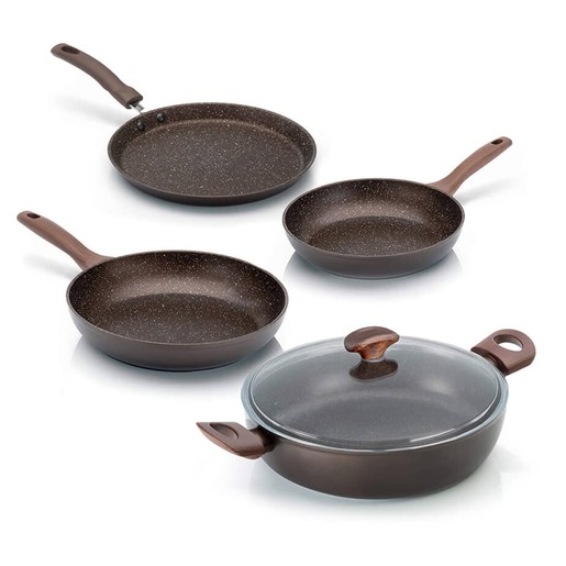 Mehrzer set tava Stone Strong - Granit, 5/1