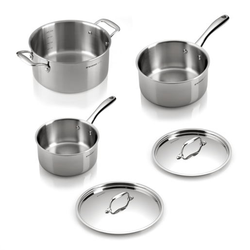 Mehrzer set lonaca 3-ply Inox 18/10, 5/1