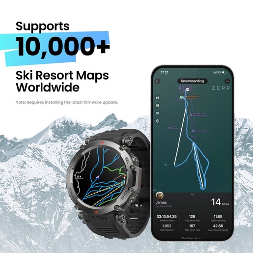 Amazfit T-Rex Ultra Abyss Black, pametni sat