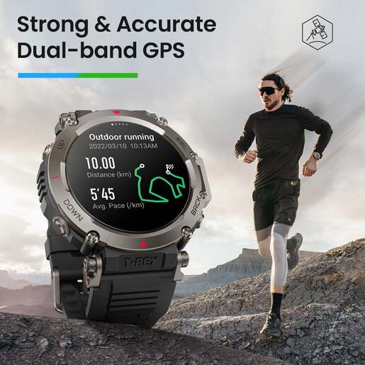 Amazfit T-Rex Ultra Abyss Black, pametni sat