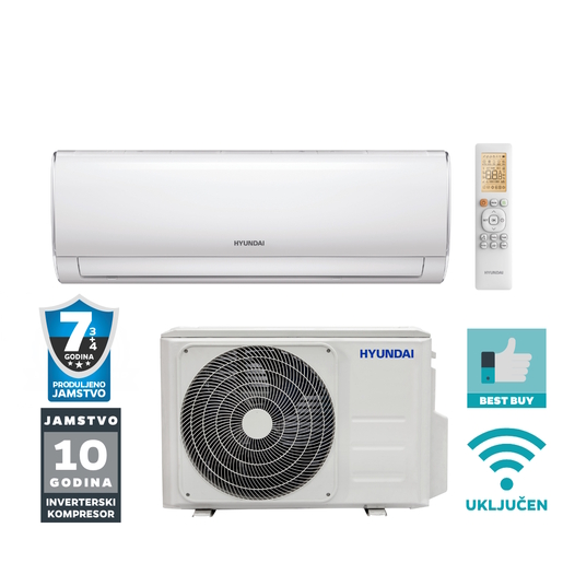 Hyundai klima uređaj Performance Inverter Plus 2.6 kW, ASCI-098CBW4B/ASCO-098CBW4B