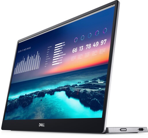 Dell 14" Portable monitor P1424H, IPS Full HD, 60Hz, 6ms, ComfortView, 2x USB-C, Sleeve