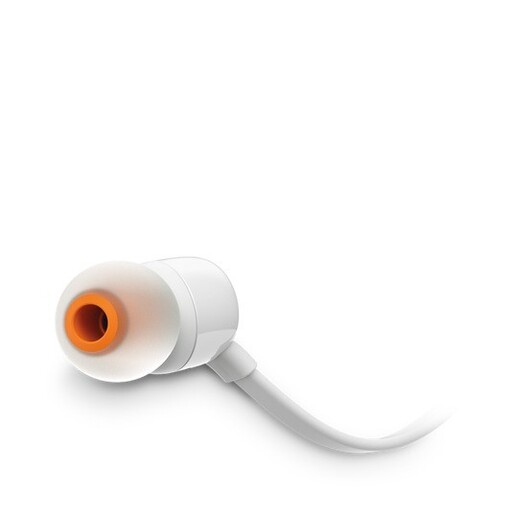 JBL Tune 110, In-Ear, žičane slušalice, bijele