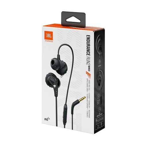 JBL Endurance Run 2, In-Ear, žičane slušalice, 3.5 mm, crne