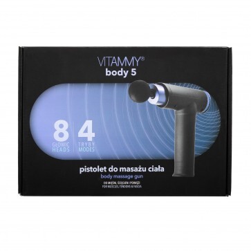 Vitammy masažni pištolj Body 5, crno-ljubičasti, 8 nastavaka